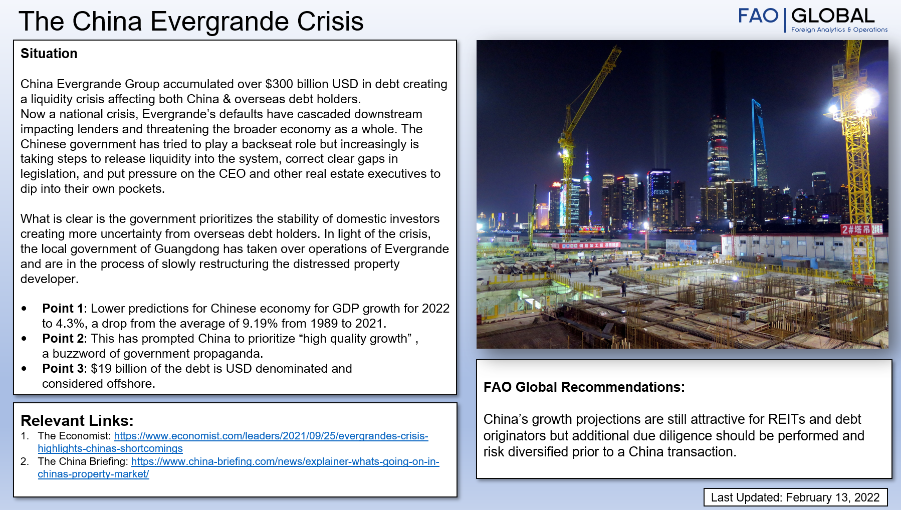 Overview: The China Evergrande Crisis